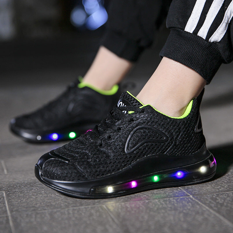 Zapatillas deportiva con luz recargable