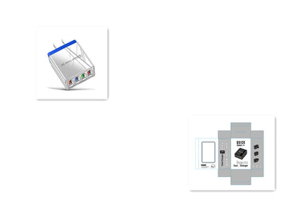 Cargador USB Quick Charge 3.0 4 Adaptador de teléfono para tableta Cargador de pared portátil Cargador rápido para móvil