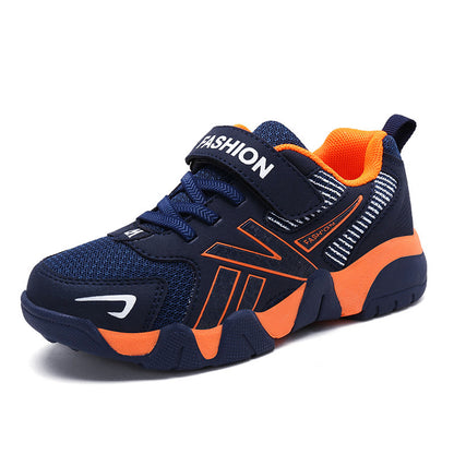 Zapatillas de deporte huecas para niños de corte bajo para correr